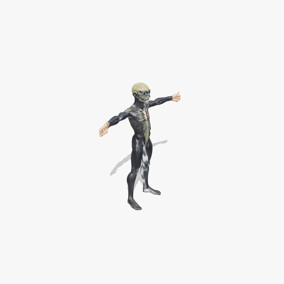 Detailed Alien Creature model pack